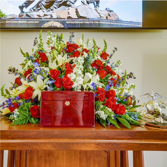 Photo of a Cremation Service Display