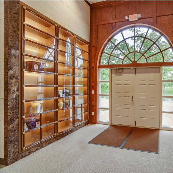 photo of the Lighted Glass Front Niches
