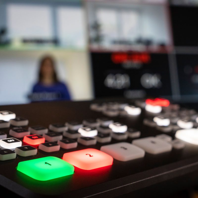 Color Lit Switchboard to assist Livestream and Recording Funeral Services
