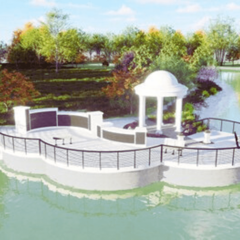 Plaza at Meditation Point Rendering