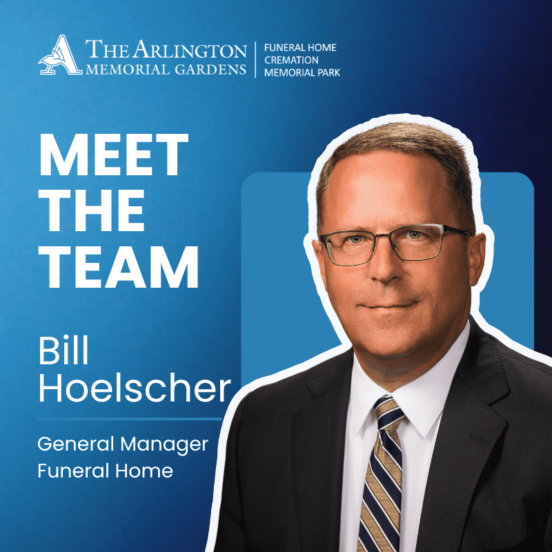 Meet The Team graphic for Bill Hoelscher with his headshot included