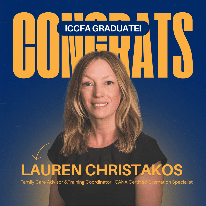Lauren Christakos ICCFA Congrats